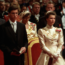 Kronprins Haakon og Prinsesse Märtha Louise under seremonien (Foto: Bjørn Sigurdsøn / Scanpix)